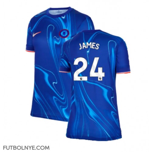 Camiseta Chelsea Reece James #24 Primera Equipación para mujer 2024-25 manga corta